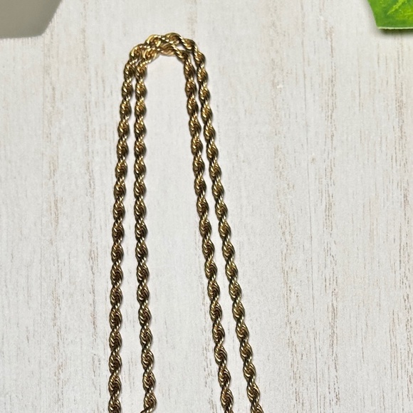 Vintage KJL Natural Geode Slice Agate Pendant Necklace with Gold Leaf accents - Picture 11 of 12